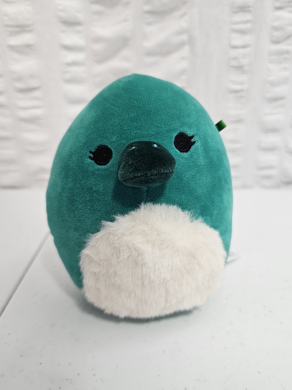 Squishmallows Selassi the Green Platypus the Squishmallows Fuzzy Belly Squad
